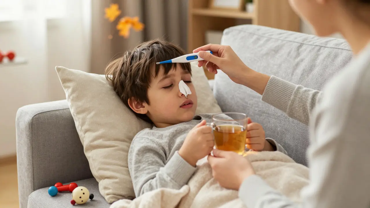 Jak probíhá viroza u dětí: příznaky, průběh a co dělat